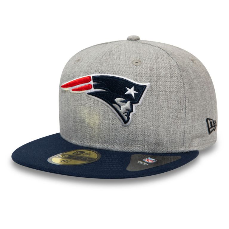 Gorras New Era Nfl Grises - New England Patriots Heather Essential 59FIFTY 25937ATGL